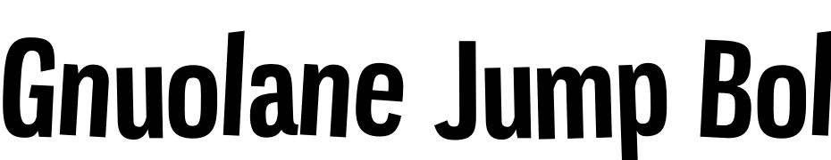 Gnuolane Jump Bold Yazı tipi ücretsiz indir